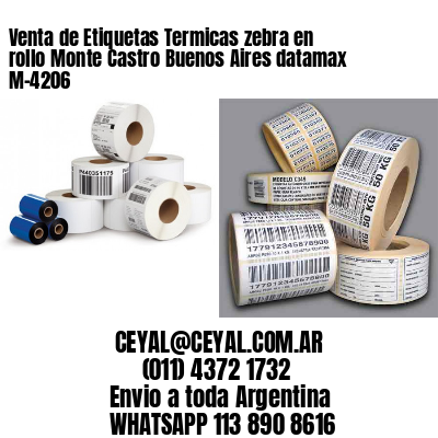 Venta de Etiquetas Termicas zebra en rollo Monte Castro Buenos Aires datamax  M-4206