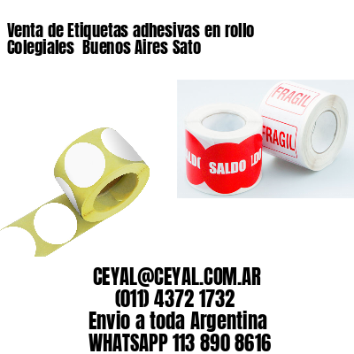 Venta de Etiquetas adhesivas en rollo Colegiales  Buenos Aires Sato
