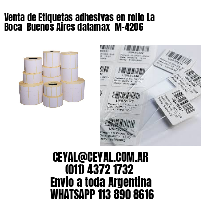 Venta de Etiquetas adhesivas en rollo La Boca  Buenos Aires datamax  M-4206