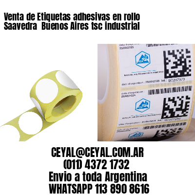 Venta de Etiquetas adhesivas en rollo Saavedra  Buenos Aires tsc industrial