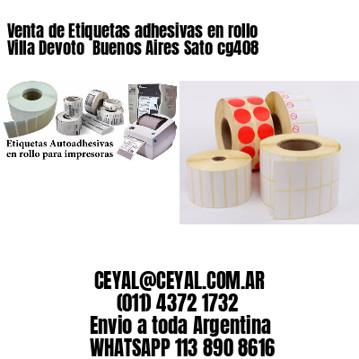 Venta de Etiquetas adhesivas en rollo Villa Devoto  Buenos Aires Sato cg408