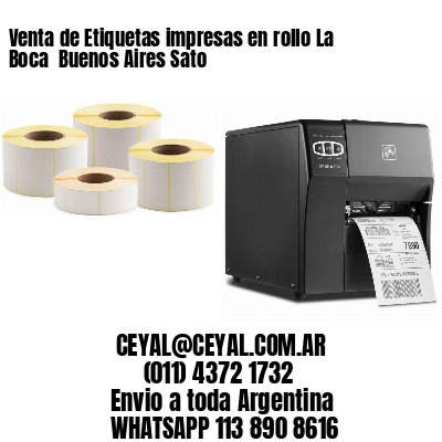 Venta de Etiquetas impresas en rollo La Boca  Buenos Aires Sato