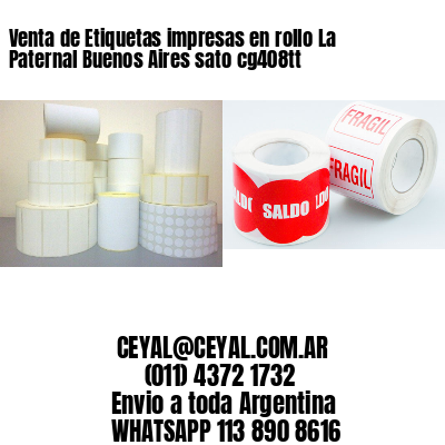 Venta de Etiquetas impresas en rollo La Paternal Buenos Aires sato cg408tt