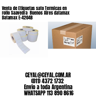 Venta de Etiquetas sato Termicas en rollo Saavedra  Buenos Aires datamax Datamax E-4204B