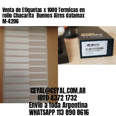 Venta de Etiquetas x 1000 Termicas en rollo Chacarita  Buenos Aires datamax  M-4206