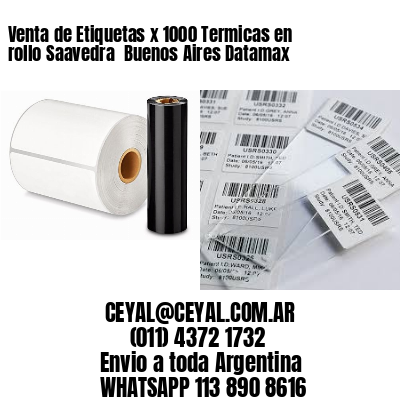 Venta de Etiquetas x 1000 Termicas en rollo Saavedra  Buenos Aires Datamax