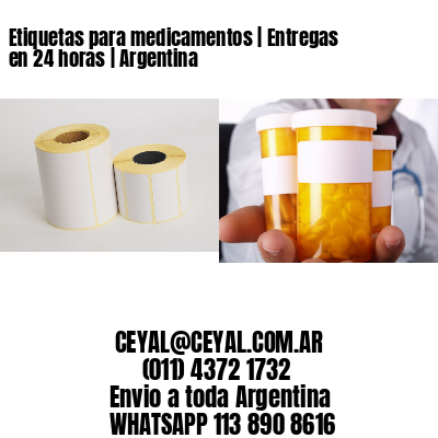 Etiquetas para medicamentos | Entregas en 24 horas | Argentina