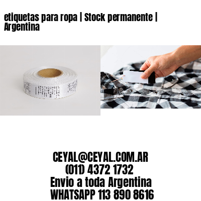 etiquetas para ropa | Stock permanente | Argentina