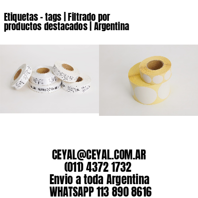 Etiquetas – tags | Filtrado por productos destacados | Argentina