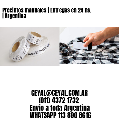 Precintos manuales | Entregas en 24 hs. | Argentina