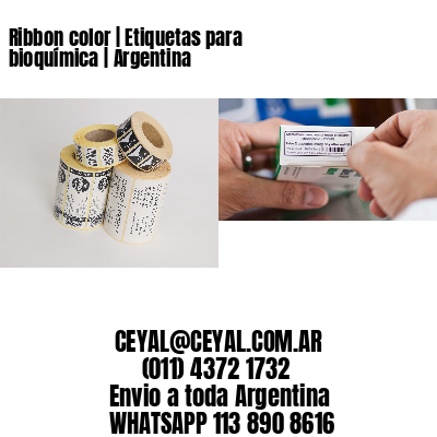 Ribbon color | Etiquetas para bioquímica | Argentina