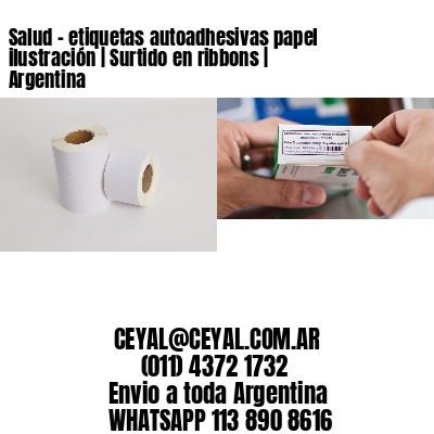 Salud – etiquetas autoadhesivas papel ilustración | Surtido en ribbons | Argentina