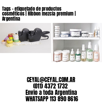 Tags - etiquetado de productos cosméticos | Ribbon mezcla premium | Argentina