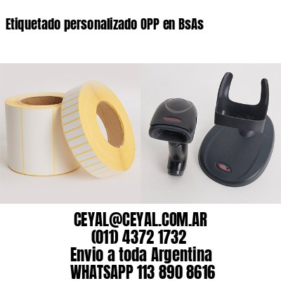 Etiquetado personalizado OPP en BsAs