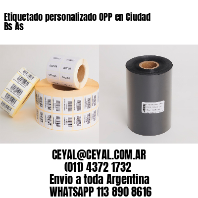 Etiquetado personalizado OPP en Ciudad Bs As