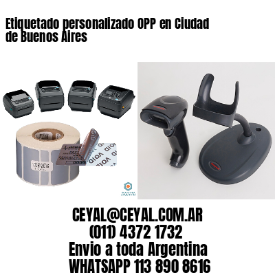 Etiquetado personalizado OPP en Ciudad de Buenos Aires
