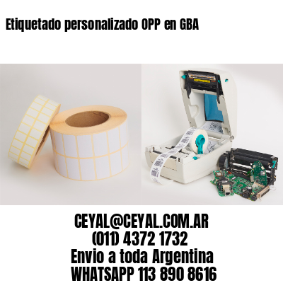 Etiquetado personalizado OPP en GBA