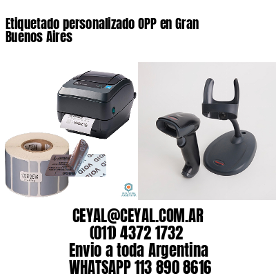 Etiquetado personalizado OPP en Gran Buenos Aires