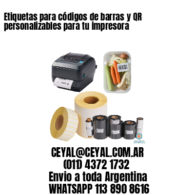 Etiquetas para códigos de barras y QR personalizables para tu impresora