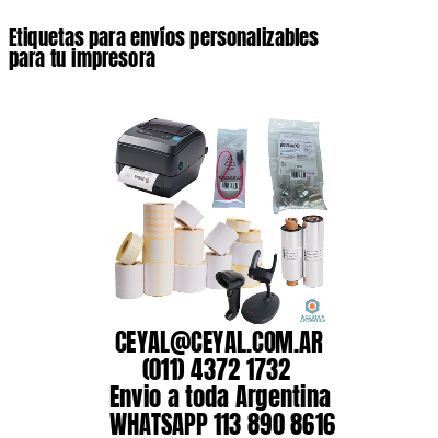 Etiquetas para envíos personalizables para tu impresora
