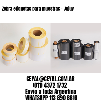 Zebra etiquetas para muestras – Jujuy