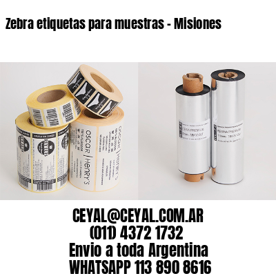 Zebra etiquetas para muestras – Misiones