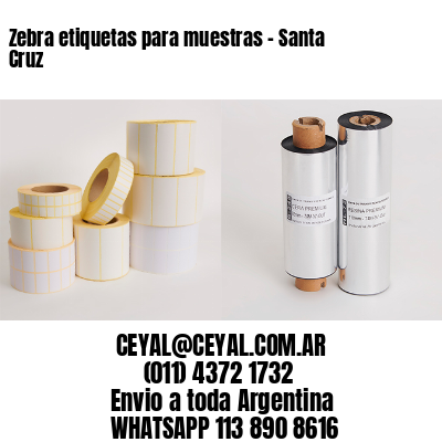 Zebra etiquetas para muestras – Santa Cruz