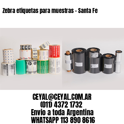 Zebra etiquetas para muestras – Santa Fe