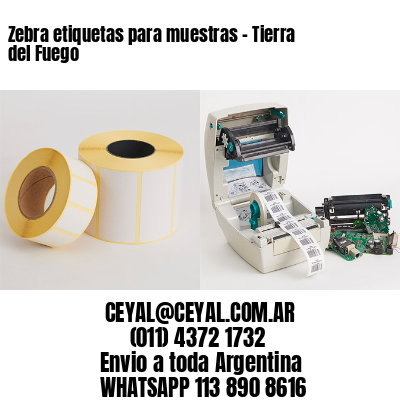 Zebra etiquetas para muestras – Tierra del Fuego