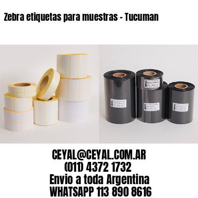 Zebra etiquetas para muestras – Tucuman