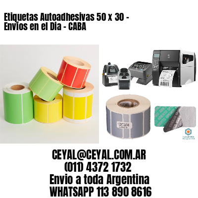 Etiquetas Autoadhesivas 50 x 30 – Envíos en el Dia – CABA