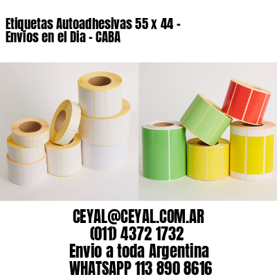 Etiquetas Autoadhesivas 55 x 44 – Envíos en el Dia – CABA