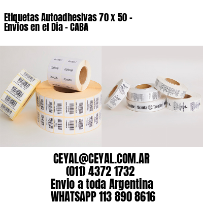 Etiquetas Autoadhesivas 70 x 50 – Envíos en el Dia – CABA