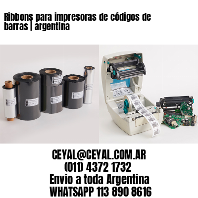 Ribbons para impresoras de códigos de barras | argentina