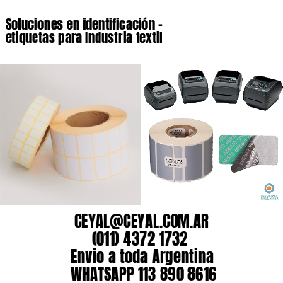 Soluciones en identificación – etiquetas para Industria textil