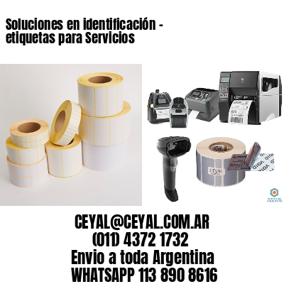Soluciones en identificación – etiquetas para Servicios