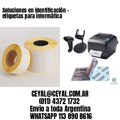 Soluciones en identificación – etiquetas para informática