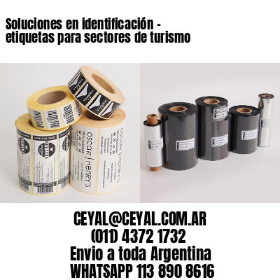 Soluciones en identificación – etiquetas para sectores de turismo