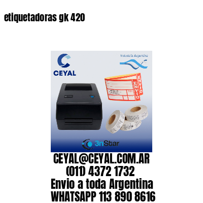 etiquetadoras gk 420