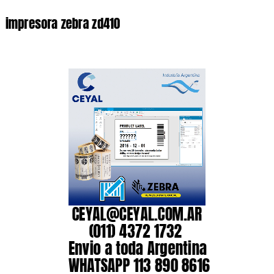 impresora zebra zd410