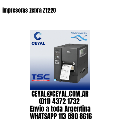 impresoras zebra ZT220
