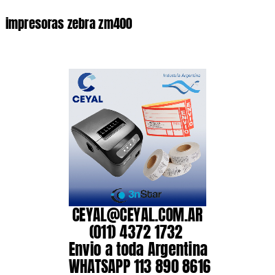 impresoras zebra zm400