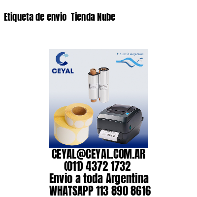 Etiqueta de envio  Tienda Nube
