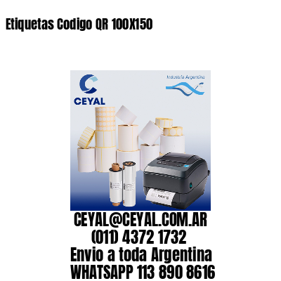 Etiquetas Codigo QR 100X150