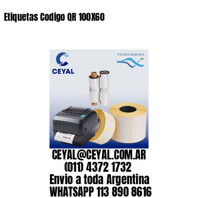 Etiquetas Codigo QR 100X60