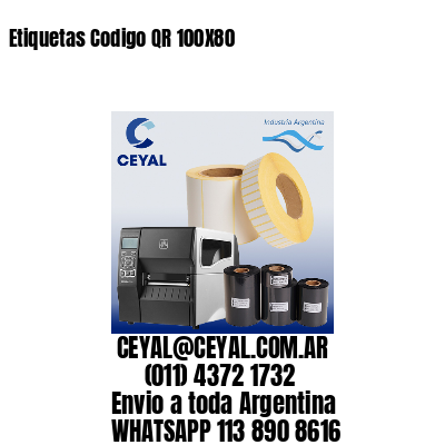 Etiquetas Codigo QR 100X80