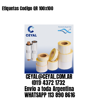 Etiquetas Codigo QR 100×100