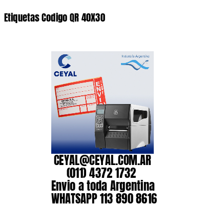 Etiquetas Codigo QR 40X30