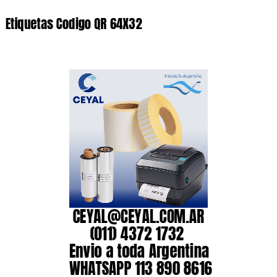 Etiquetas Codigo QR 64X32