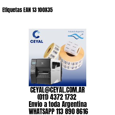 Etiquetas EAN 13 100X35
